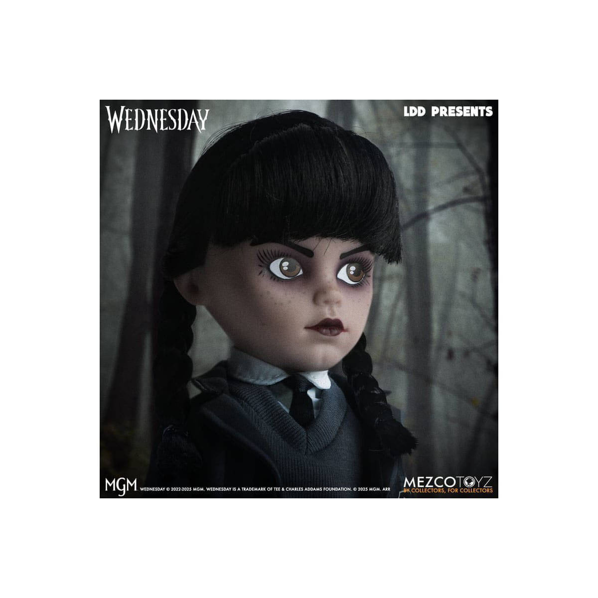 Mezco Living Dead Dolls - Mercoledì Addams Nevermore Academy Uniforme - Mercoledì