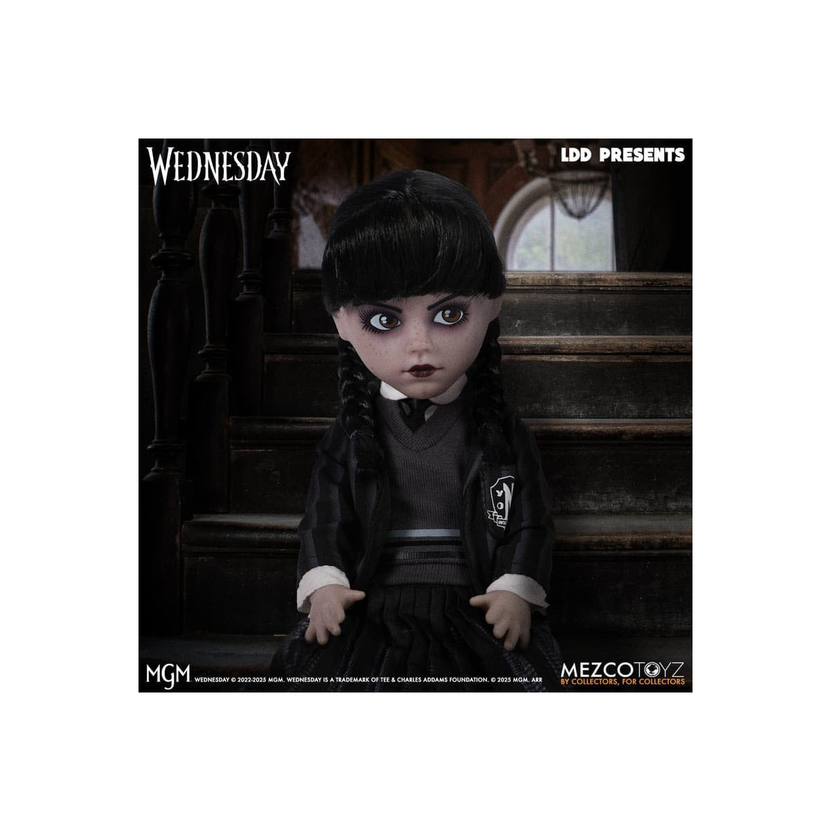 Mezco Living Dead Dolls - Mercoledì Addams Nevermore Academy Uniforme - Mercoledì