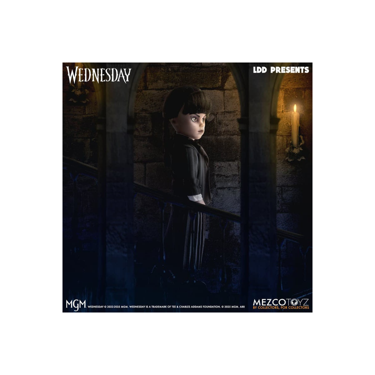 Mezco Living Dead Dolls - Mercoledì Addams Nevermore Academy Uniforme - Mercoledì