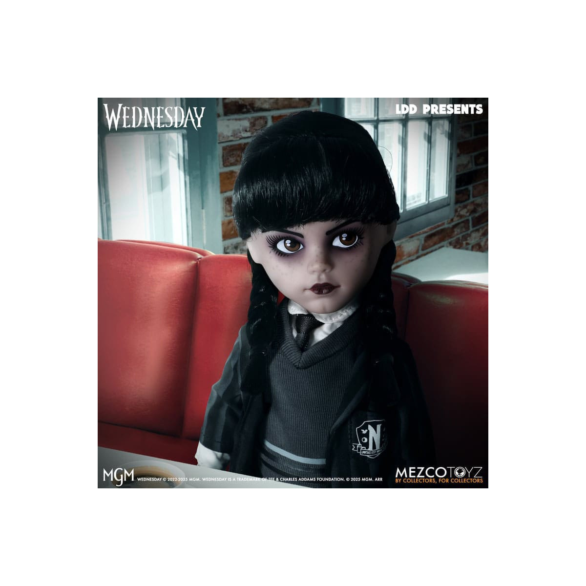 Mezco Living Dead Dolls - Mercoledì Addams Nevermore Academy Uniforme - Mercoledì