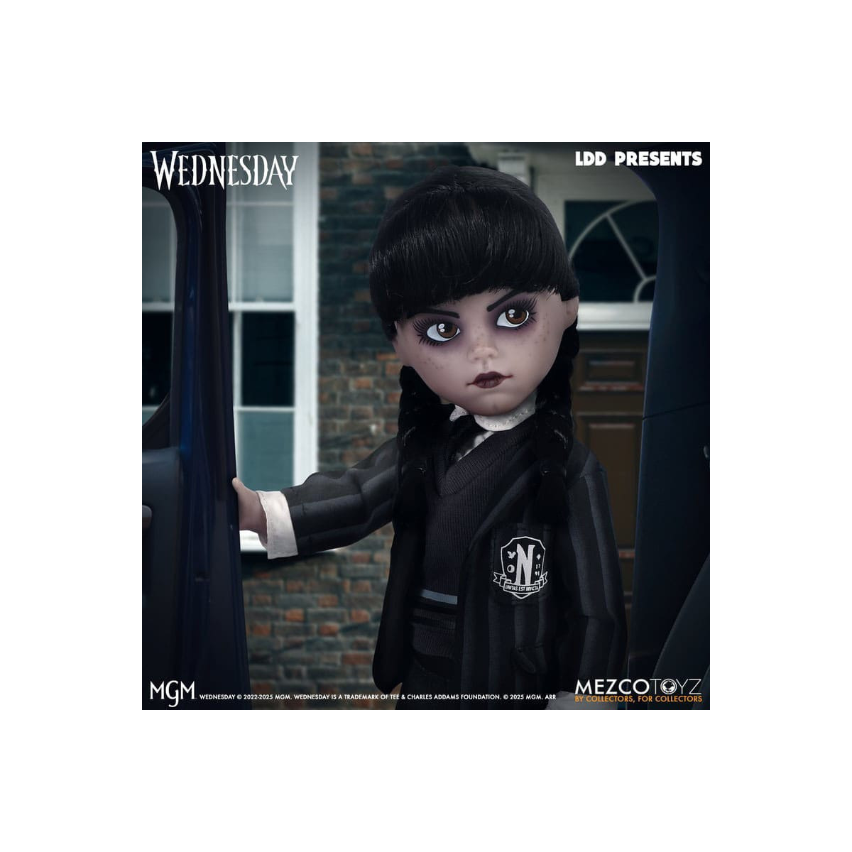 Mezco Living Dead Dolls - Mercoledì Addams Nevermore Academy Uniforme - Mercoledì