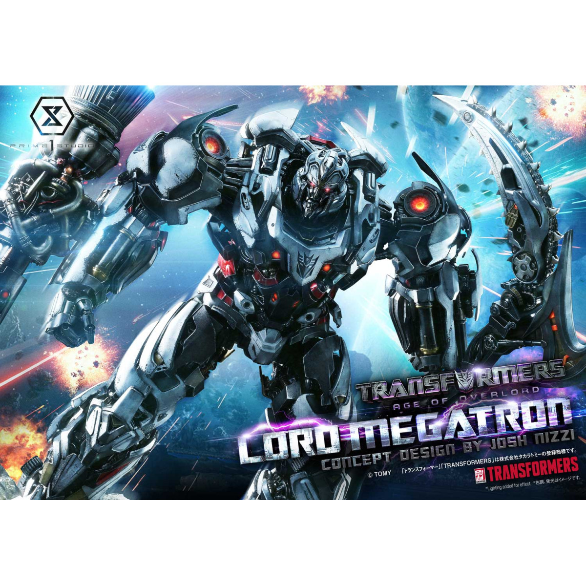 Prime 1 Studio - Versione bonus di Megatron Overlord - Transformers L'era di Overlord