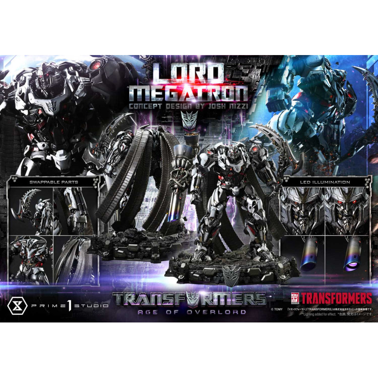 Prime 1 Studio - Versione bonus di Megatron Overlord - Transformers L'era di Overlord