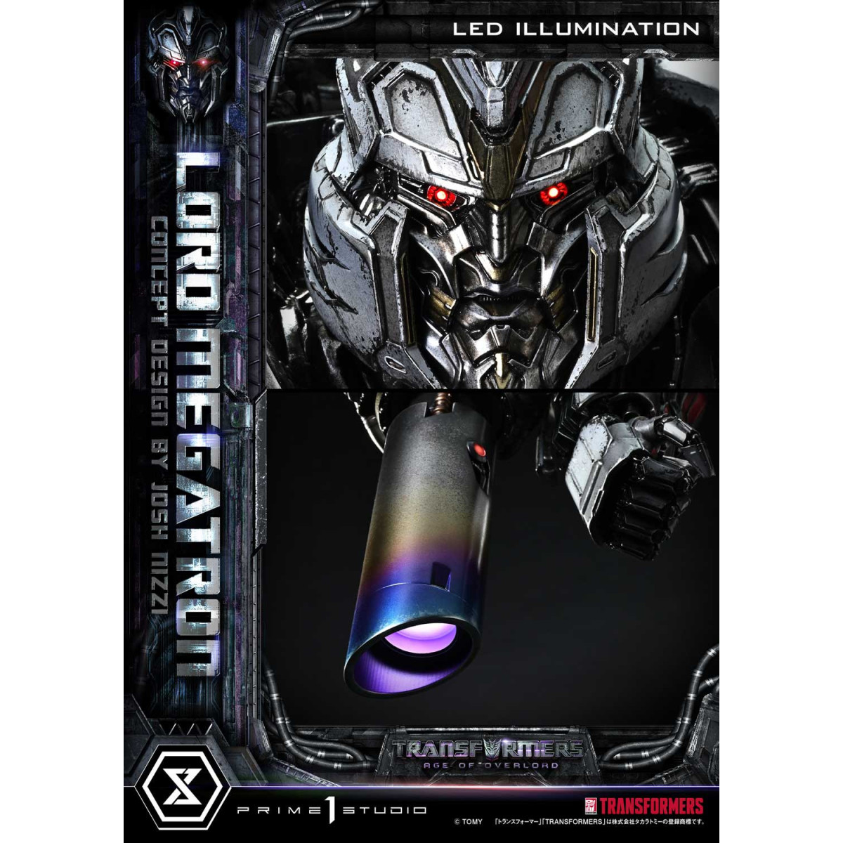 Prime 1 Studio - Versione bonus di Megatron Overlord - Transformers L'era di Overlord
