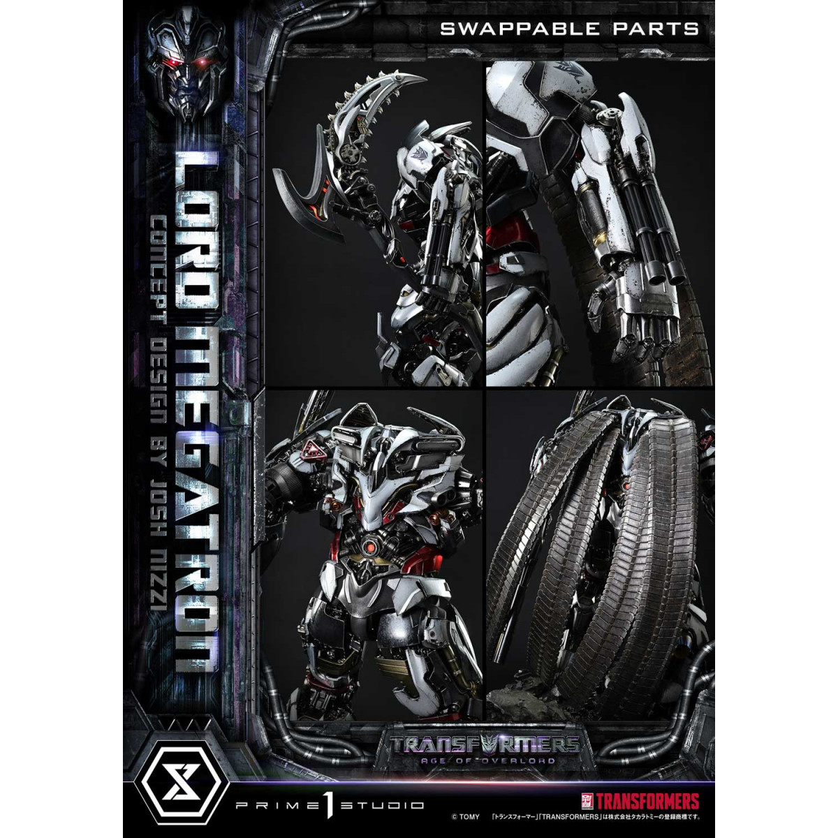 Prime 1 Studio - Versione bonus di Megatron Overlord - Transformers L'era di Overlord