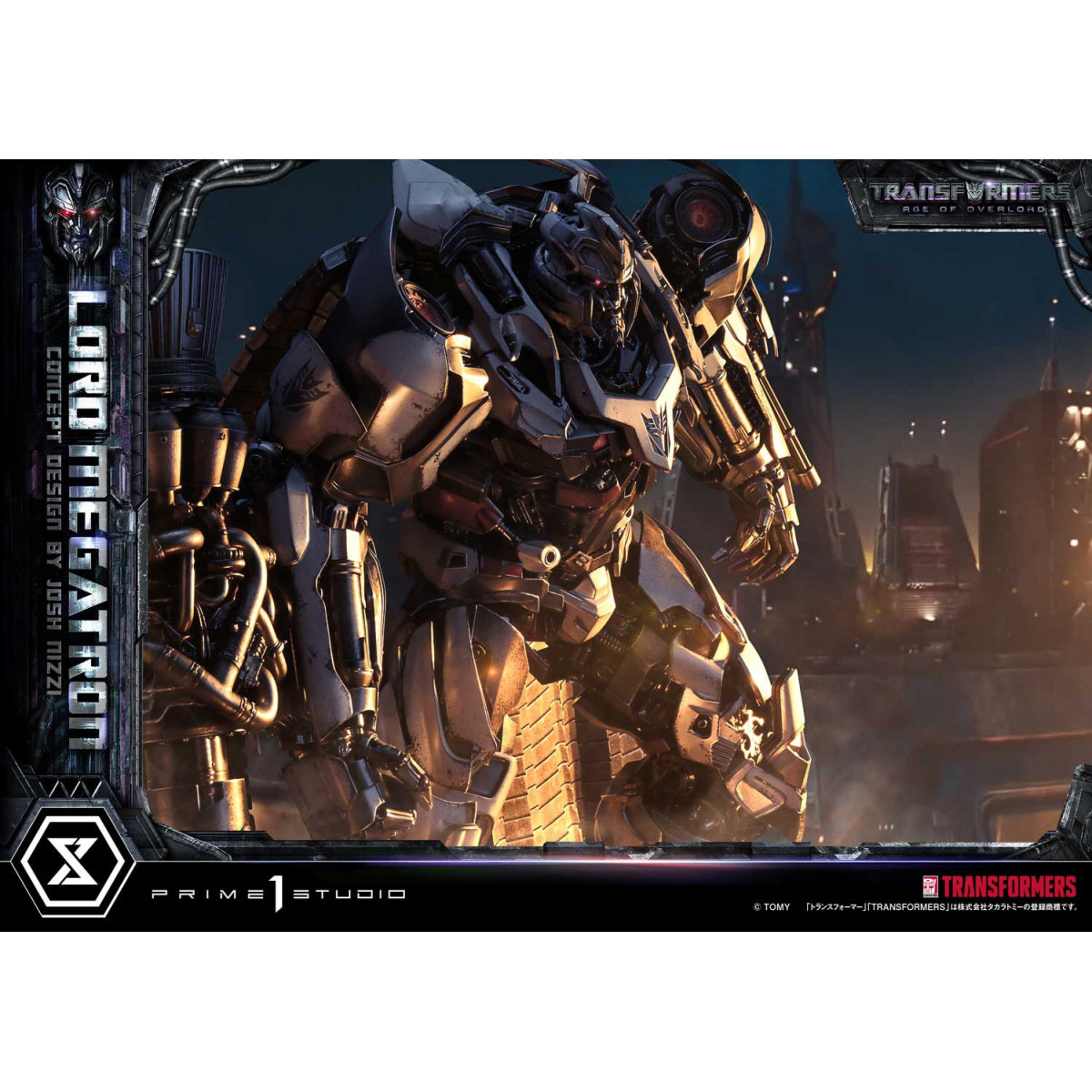 Prime 1 Studio - Versione bonus di Megatron Overlord - Transformers L'era di Overlord