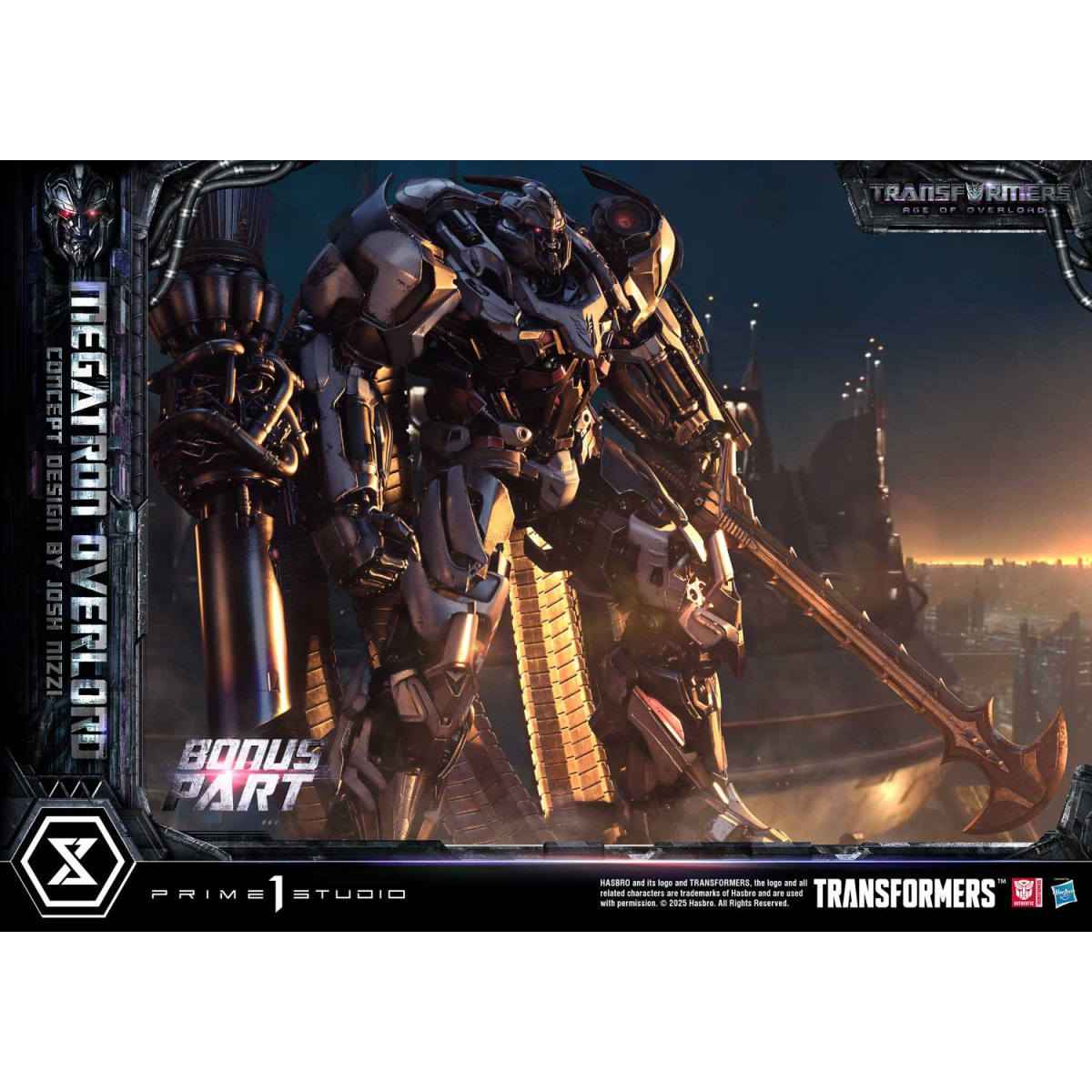 Prime 1 Studio - Versione bonus di Megatron Overlord - Transformers L'era di Overlord