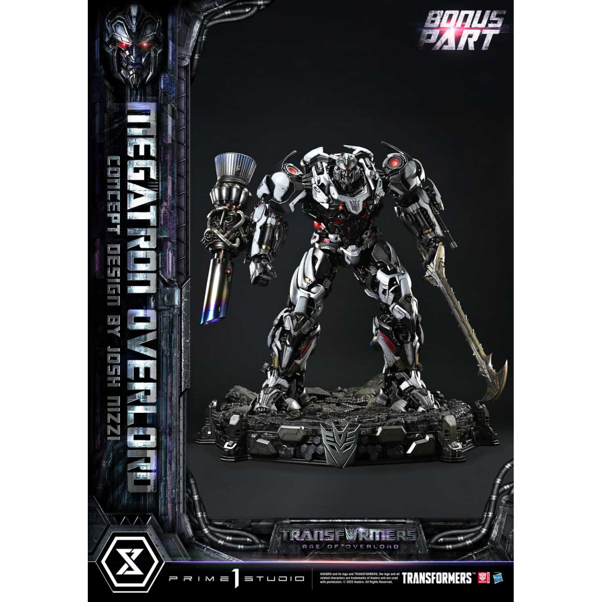 Prime 1 Studio - Versione bonus di Megatron Overlord - Transformers L'era di Overlord