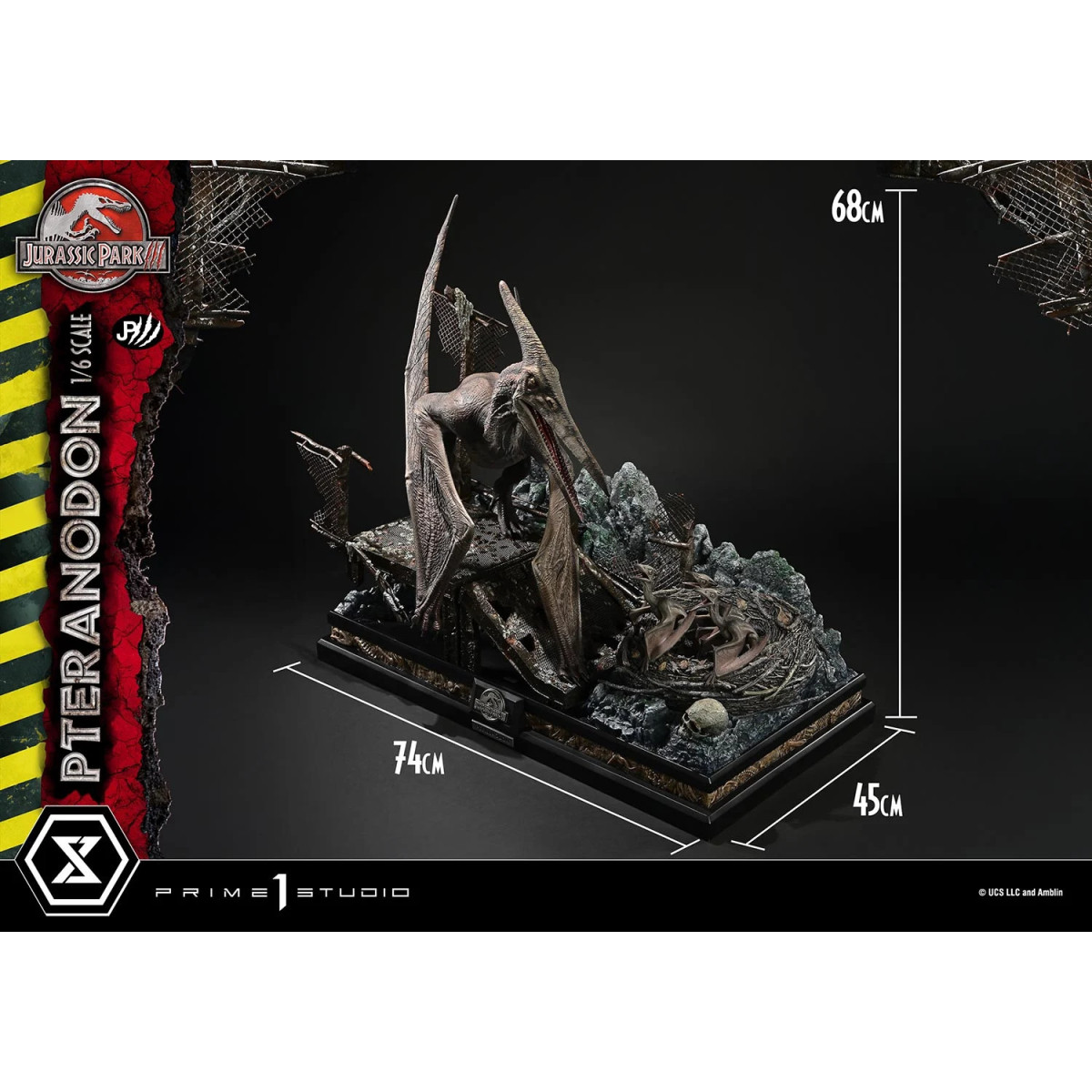 Prime 1 Studio - Jurassic Park III - Pteranodon Versione bonus Legacy Museum Collection 1/6