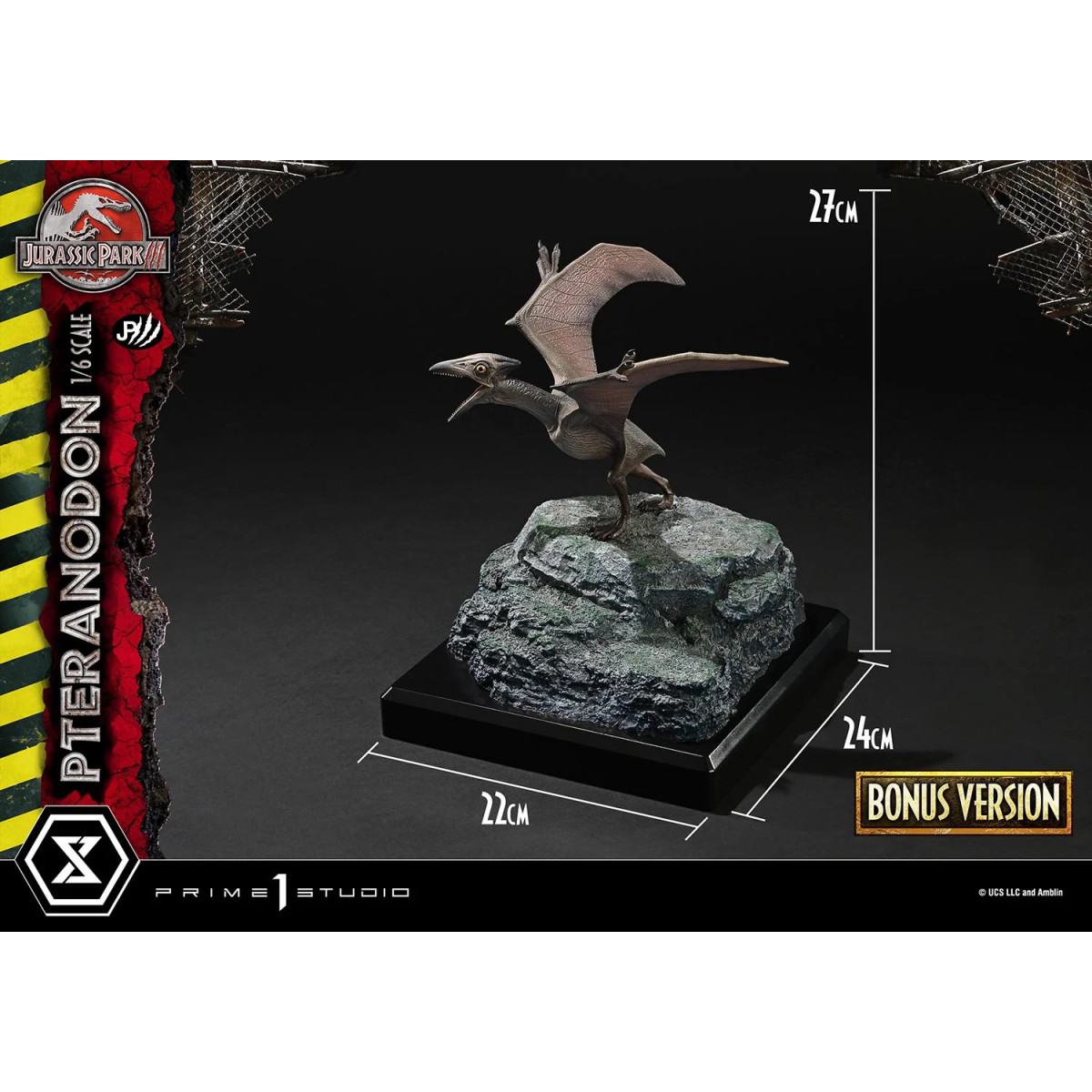 Prime 1 Studio - Jurassic Park III - Pteranodon Versione bonus Legacy Museum Collection 1/6