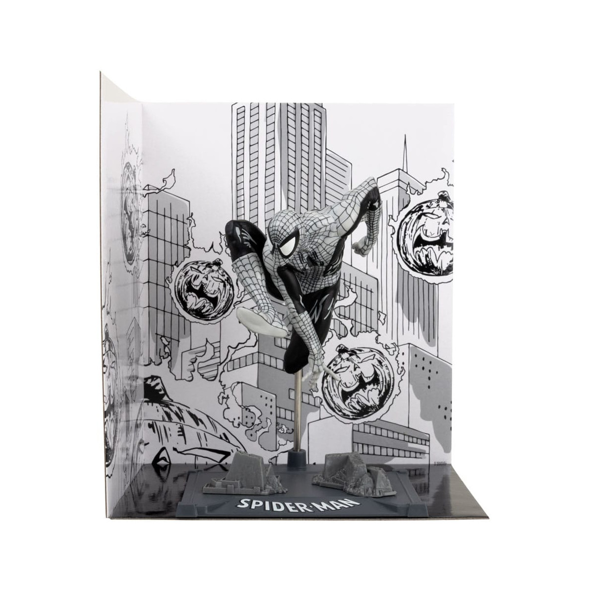Mc Farlane - Marvel Line Art - Statuetta Spider-Man 6 1/10 Gold Label