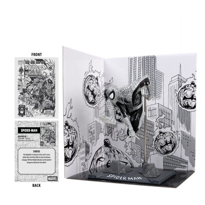 Mc Farlane - Marvel Line Art - Statuetta Spider-Man 6 1/10 Gold Label