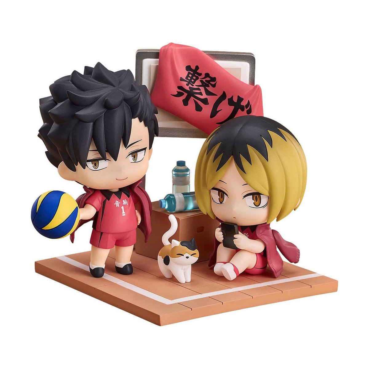 GoodSmile - Qset Tetsuro Kuroo & Kenma Kozume - Confezione 2 figure HAIKYUU ! AL TOP