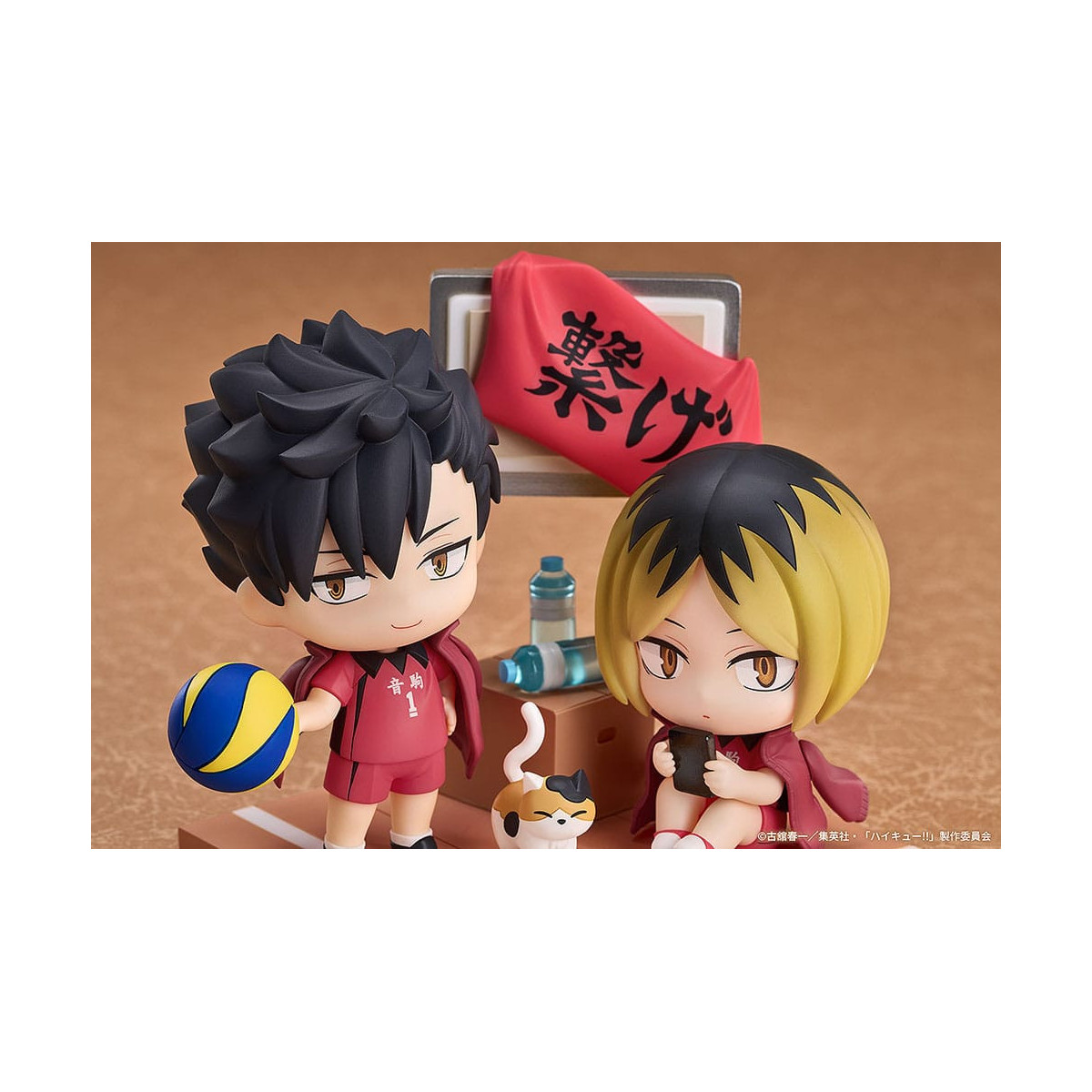 GoodSmile - Qset Tetsuro Kuroo & Kenma Kozume - Confezione 2 figure HAIKYUU ! AL TOP