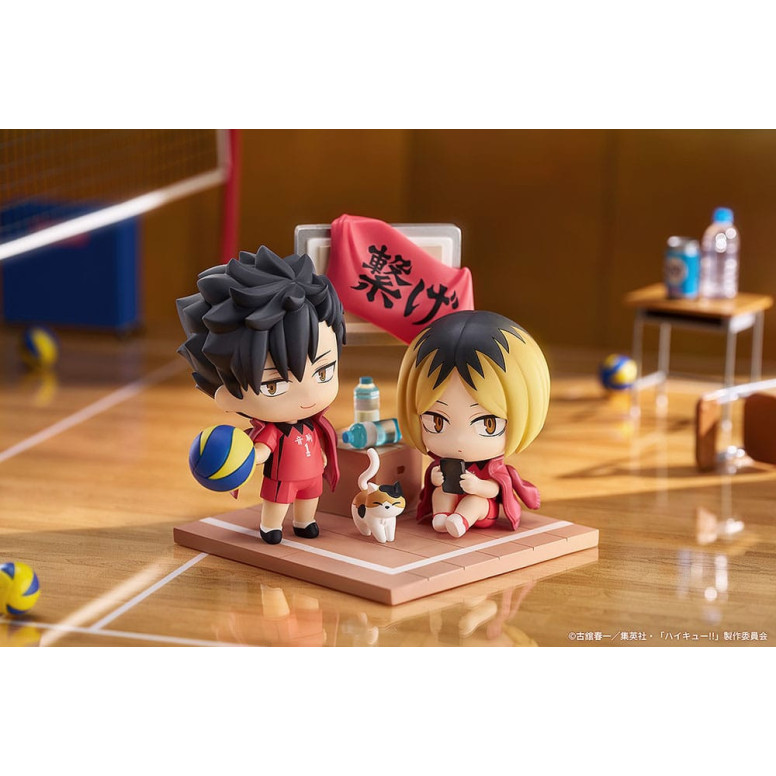 GoodSmile - Qset Tetsuro Kuroo & Kenma Kozume - Confezione 2 figure HAIKYUU ! AL TOP