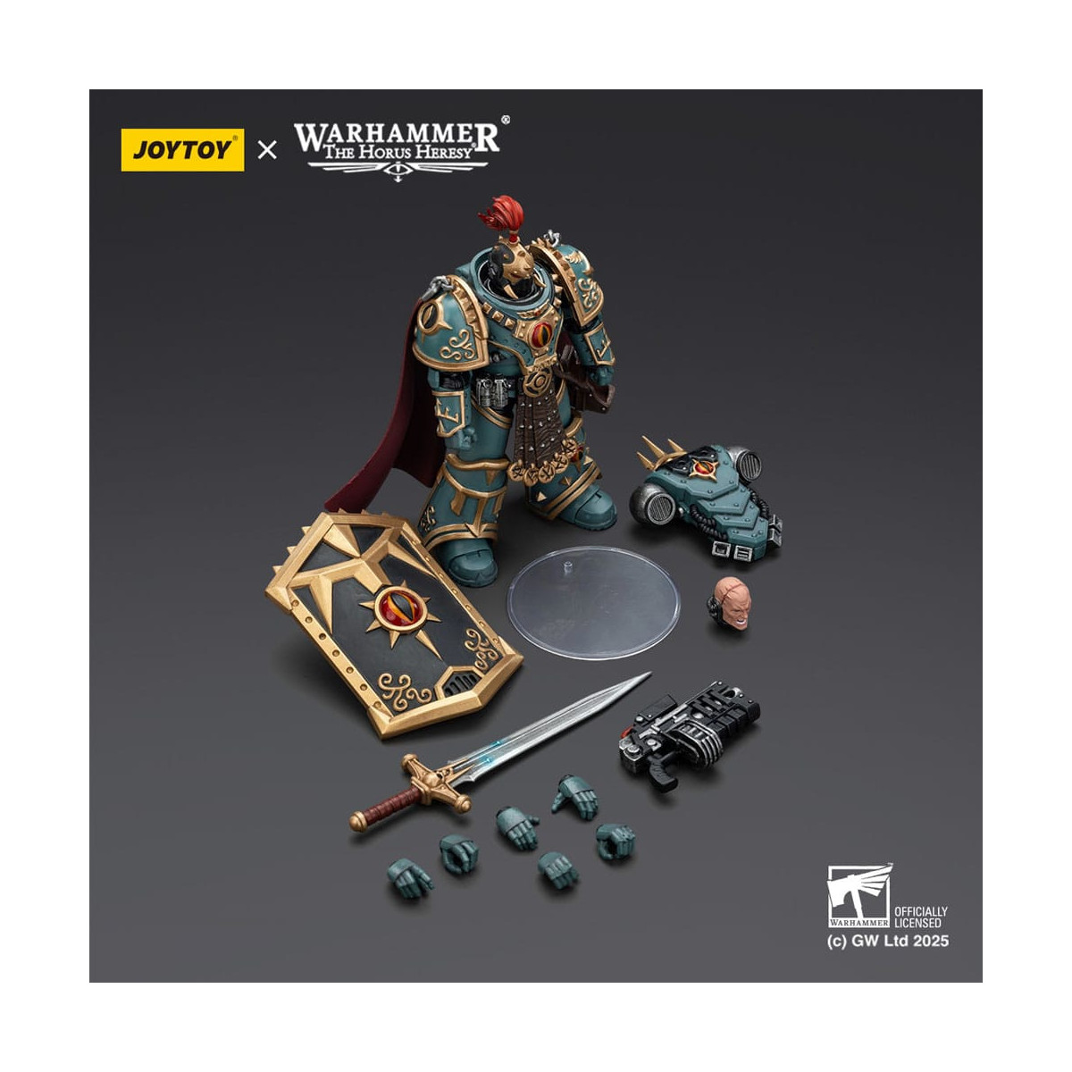 JoyToy Space Marines - Sons of Horus - Piccolo Horus Aximand Capitano della 5° Compagnia 1/18 - L'eresia di Horus