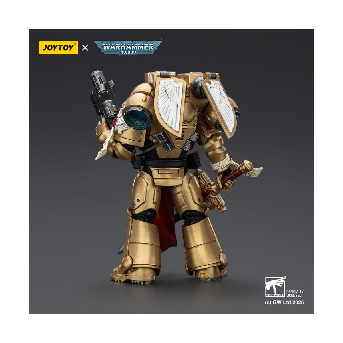 JoyToy Space Marines - Blood Angels - Combat Patrol Blood Angels Guardia Sanguinaria 1 con Pistola Inferno e Lama Encarmine 1/18