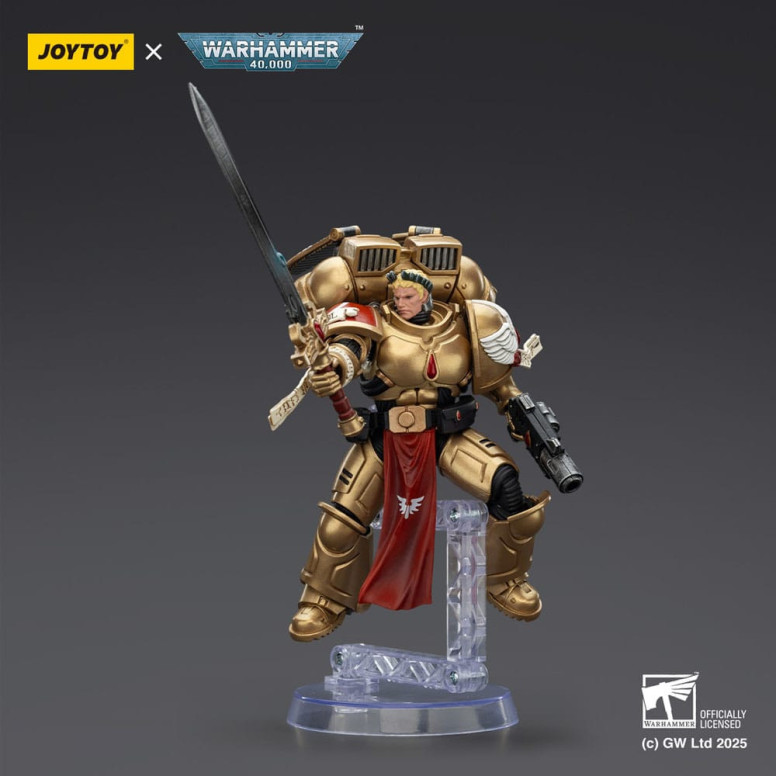 JoyToy Space Marines - Blood Angels - Combat Patrol Blood Angels Guardia Sanguinaria 1 con Pistola Inferno e Lama Encarmine 1/18