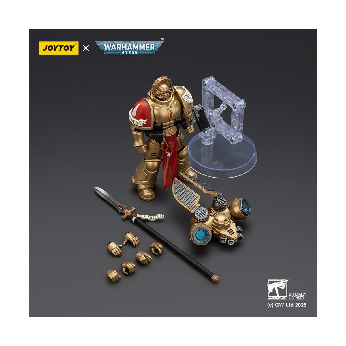 JoyToy Space Marines - Blood Angels - Combat Patrol Blood Angels Guardia Sanguinaria 2 con Angelus Boltgun e Encarmine Spear