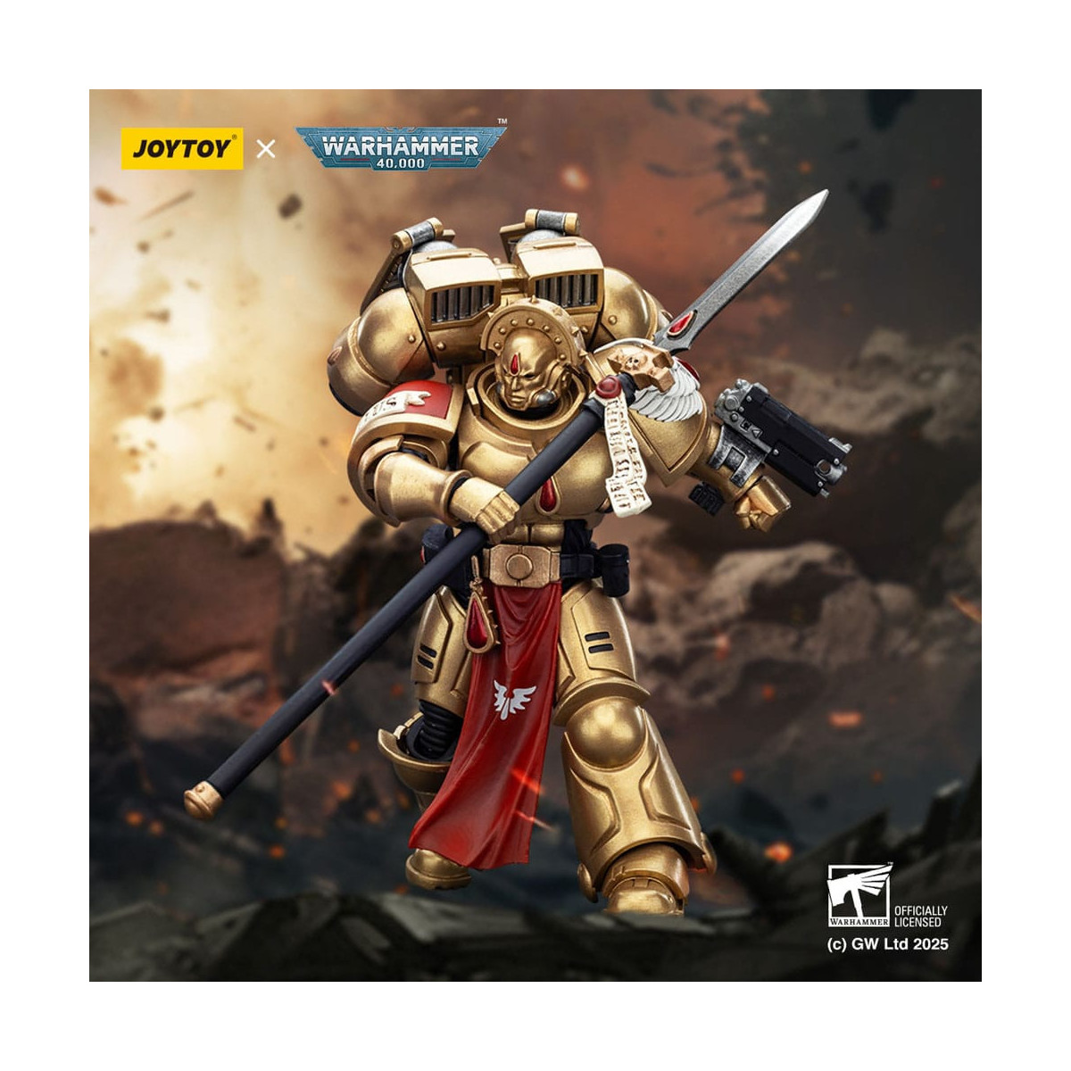 JoyToy Space Marines - Blood Angels - Combat Patrol Blood Angels Guardia Sanguinaria 2 con Angelus Boltgun e Encarmine Spear