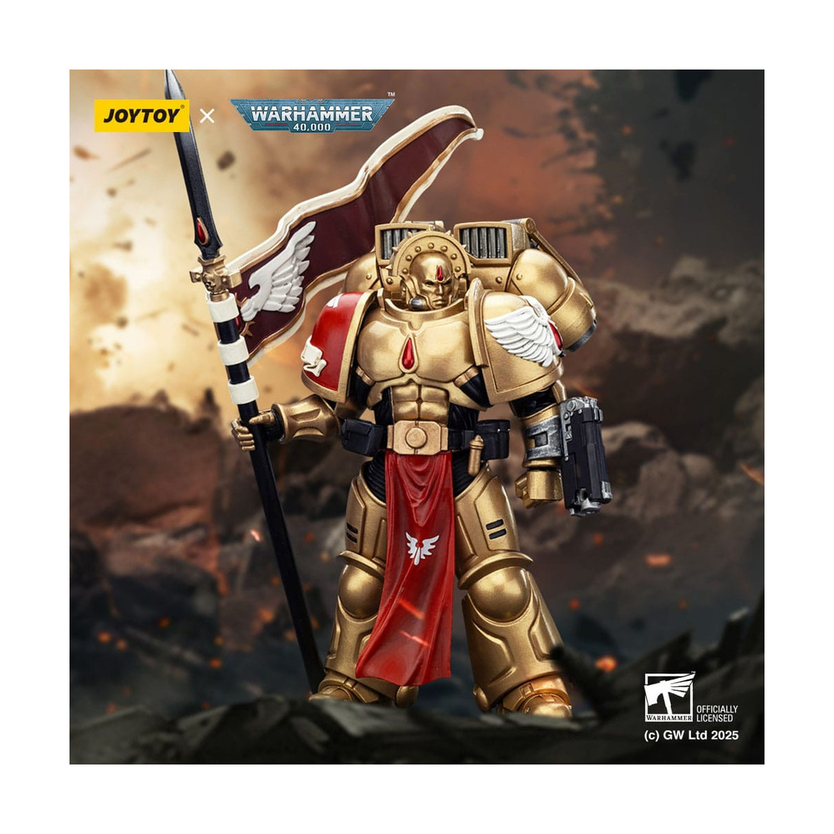 JoyToy Space Marines - Blood Angels - Combat Patrol Blood Angels Guardia Sanguinaria 3 con Angelus Boltgun ed Encarmine