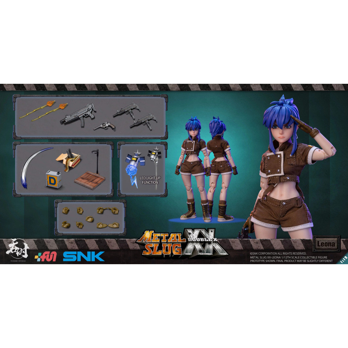 Tunshi Studio - Metal Slug XX - Leona Heidern 1/12 - Guerrieri Ikari