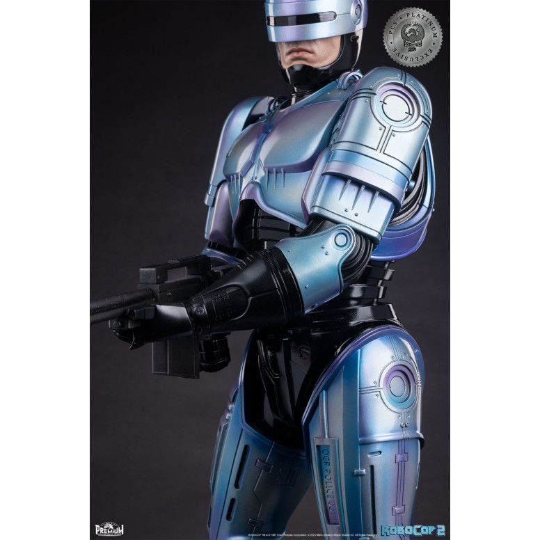 Premium Collectibles Studio PCS RoboCop 2 Statua esclusiva Platinum 1/3