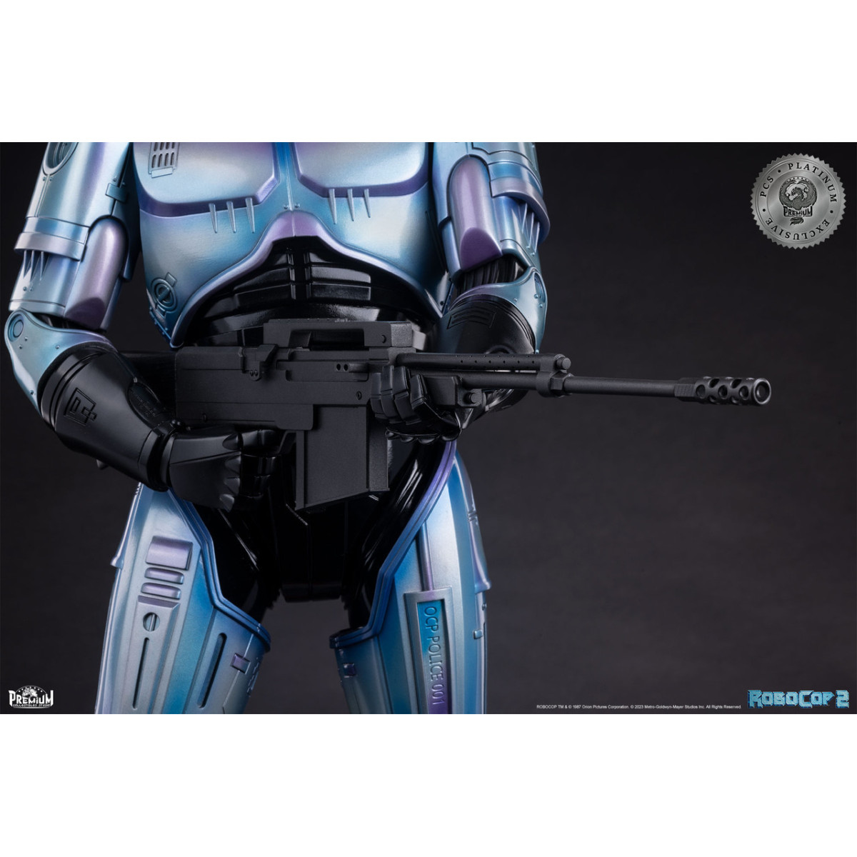 Premium Collectibles Studio PCS RoboCop 2 Statua esclusiva Platinum 1/3