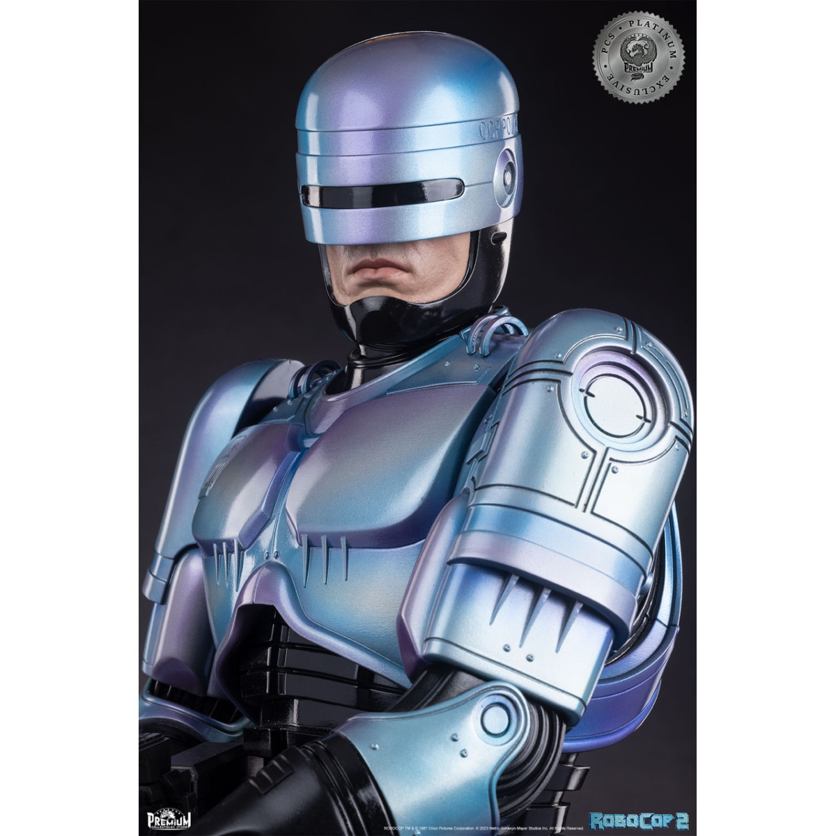 Premium Collectibles Studio PCS RoboCop 2 Statua esclusiva Platinum 1/3