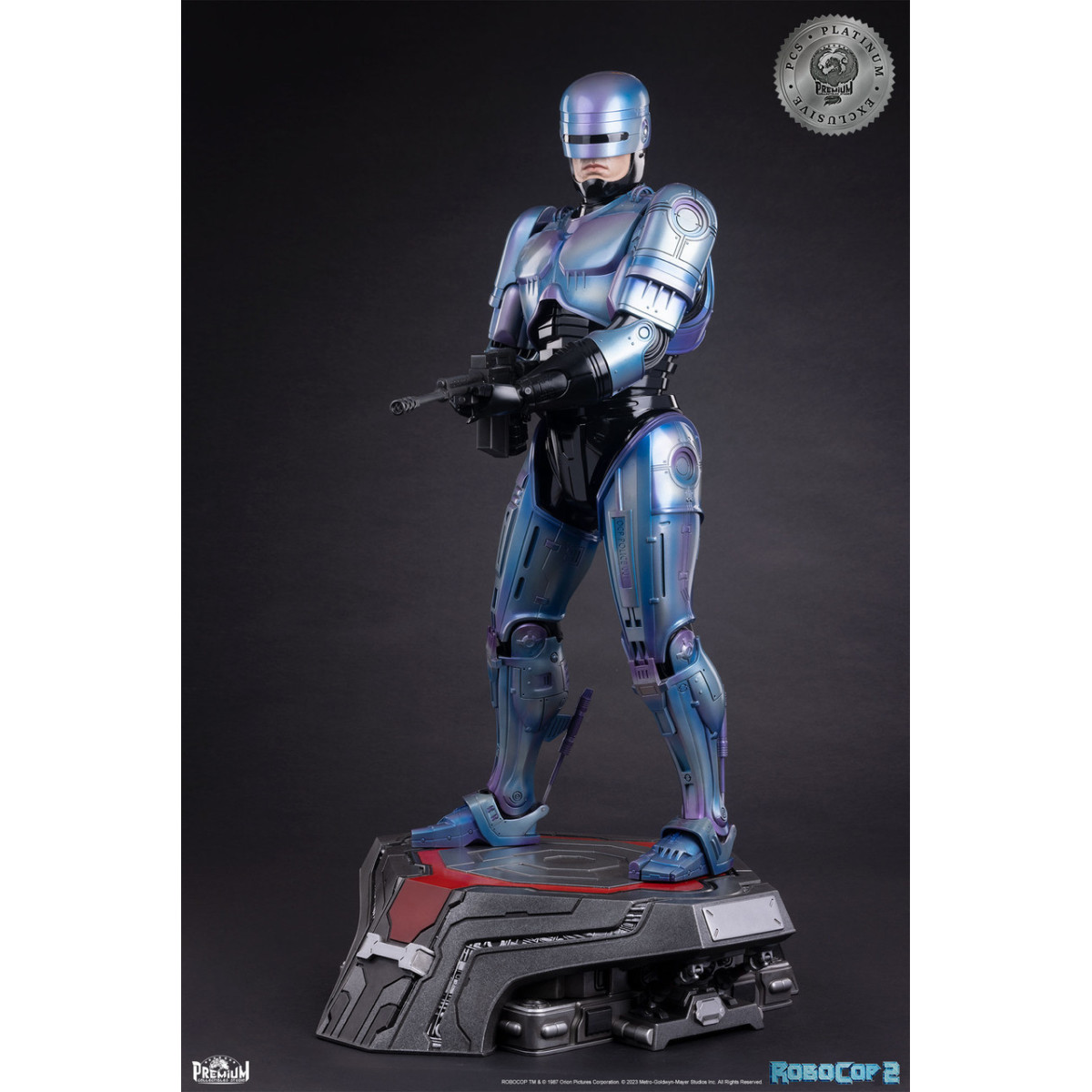 Premium Collectibles Studio PCS RoboCop 2 Statua esclusiva Platinum 1/3