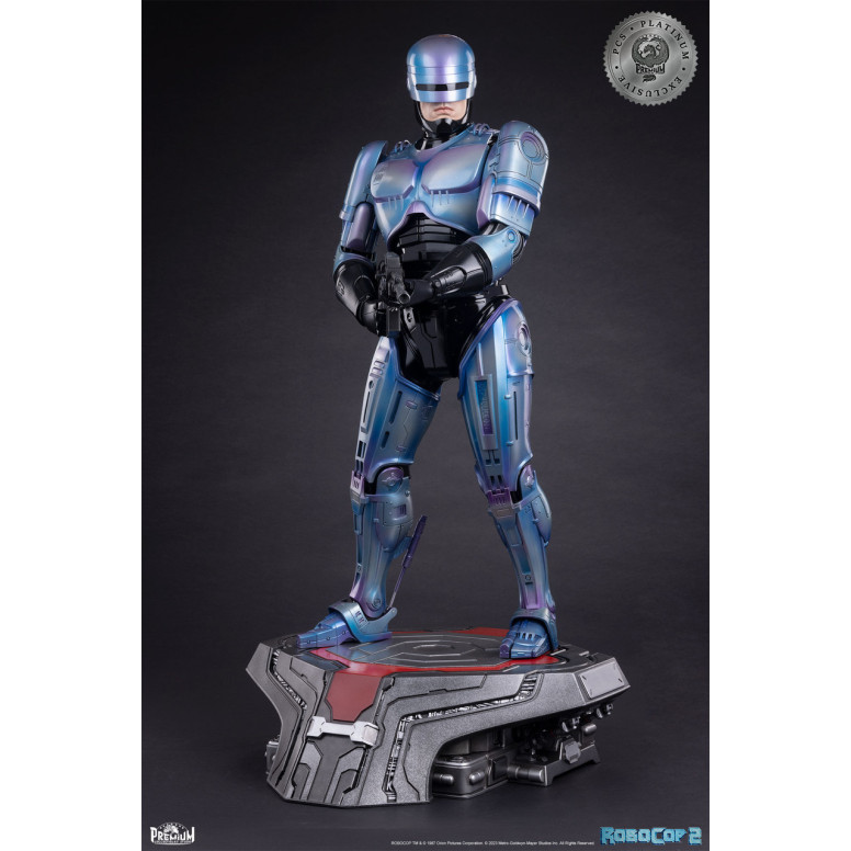 Premium Collectibles Studio PCS RoboCop 2 Statua esclusiva Platinum 1/3