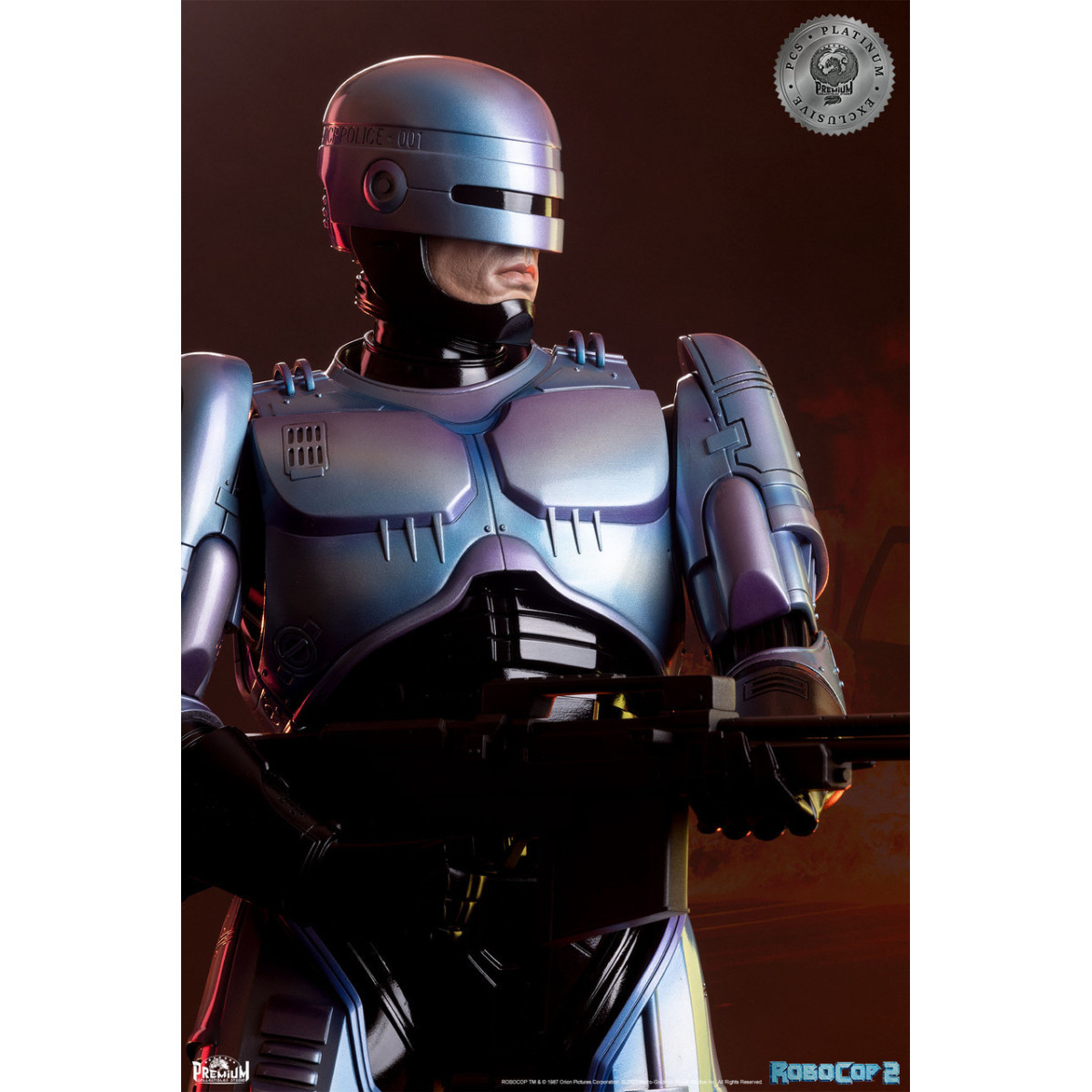 Premium Collectibles Studio PCS RoboCop 2 Statua esclusiva Platinum 1/3