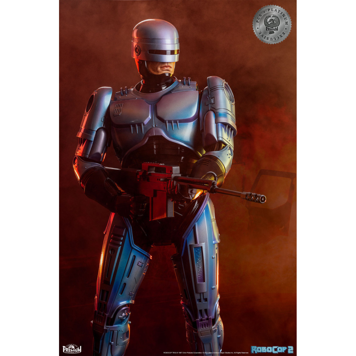 Premium Collectibles Studio PCS RoboCop 2 Statua esclusiva Platinum 1/3