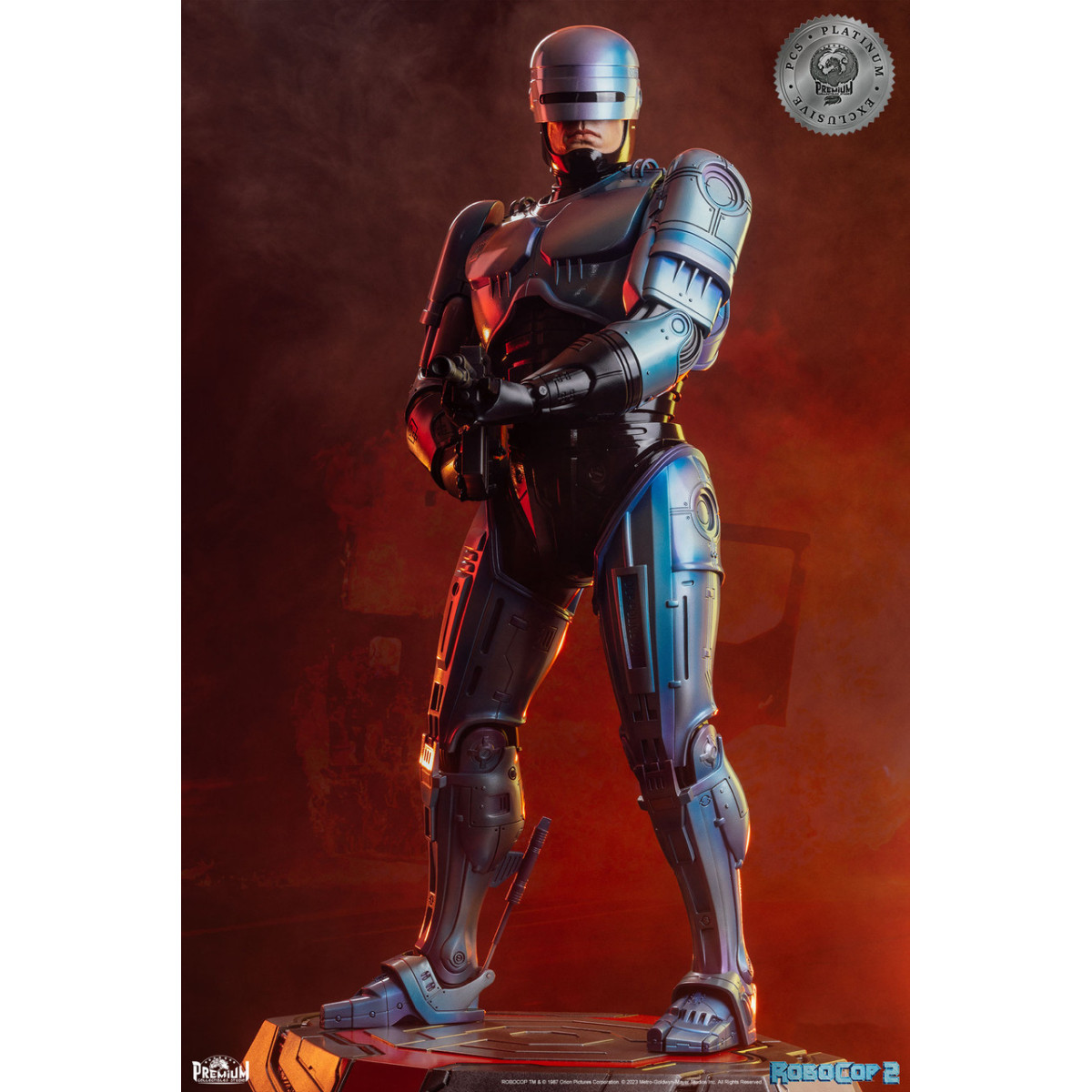 Premium Collectibles Studio PCS RoboCop 2 Statua esclusiva Platinum 1/3