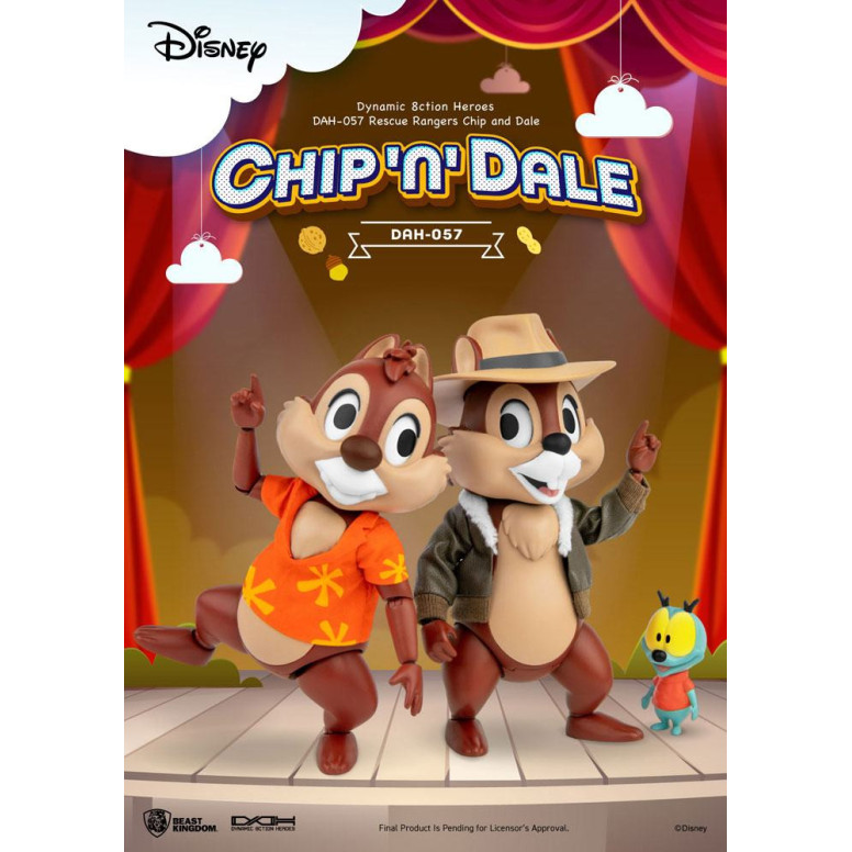 Beast Kingdom Disney - Cip e Ciop i Risk Rangers - Dynamic Action Heroes 1/9 - Chip & Dale