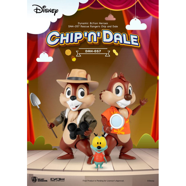 Beast Kingdom Disney - Cip e Ciop i Risk Rangers - Dynamic Action Heroes 1/9 - Chip & Dale