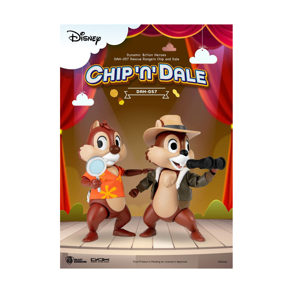 Beast Kingdom Disney - Cip e Ciop i Risk Rangers - Dynamic Action Heroes 1/9 - Chip & Dale