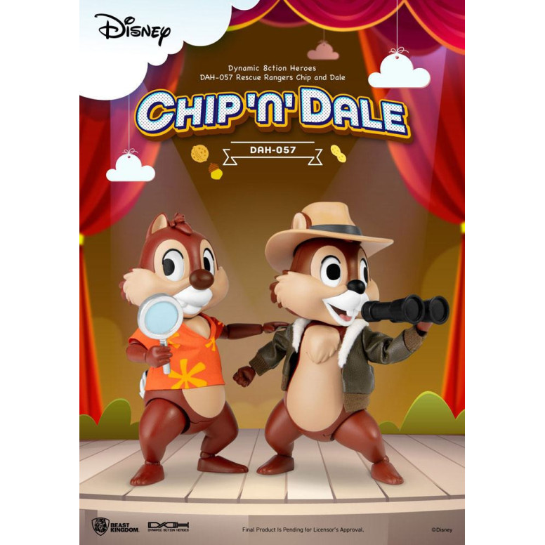 Beast Kingdom Disney - Cip e Ciop i Risk Rangers - Dynamic Action Heroes 1/9 - Chip & Dale