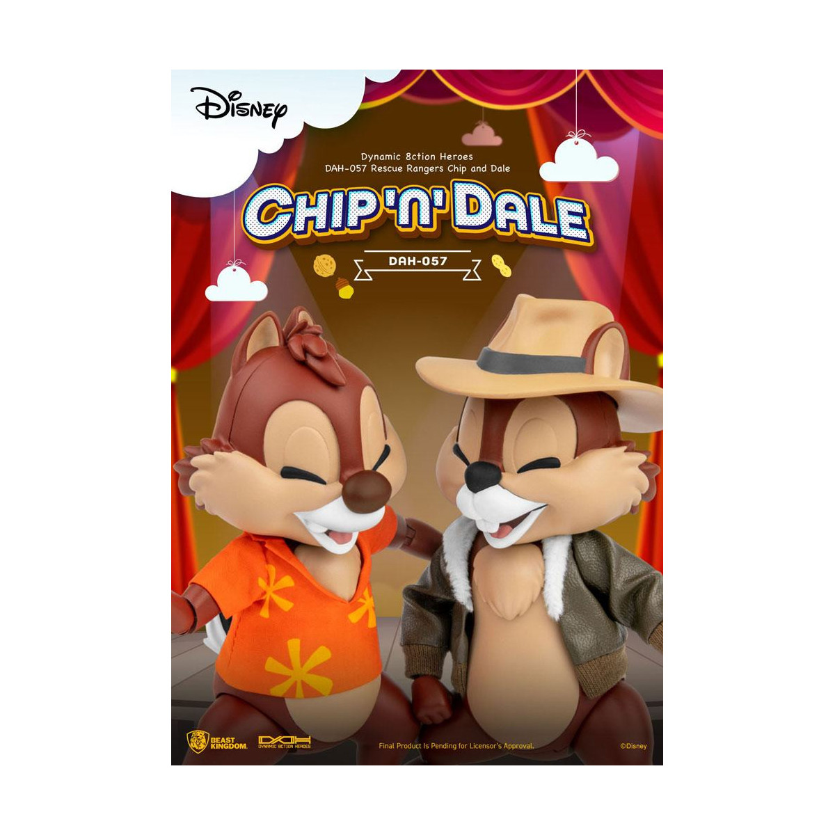 Beast Kingdom Disney - Cip e Ciop i Risk Rangers - Dynamic Action Heroes 1/9 - Chip & Dale
