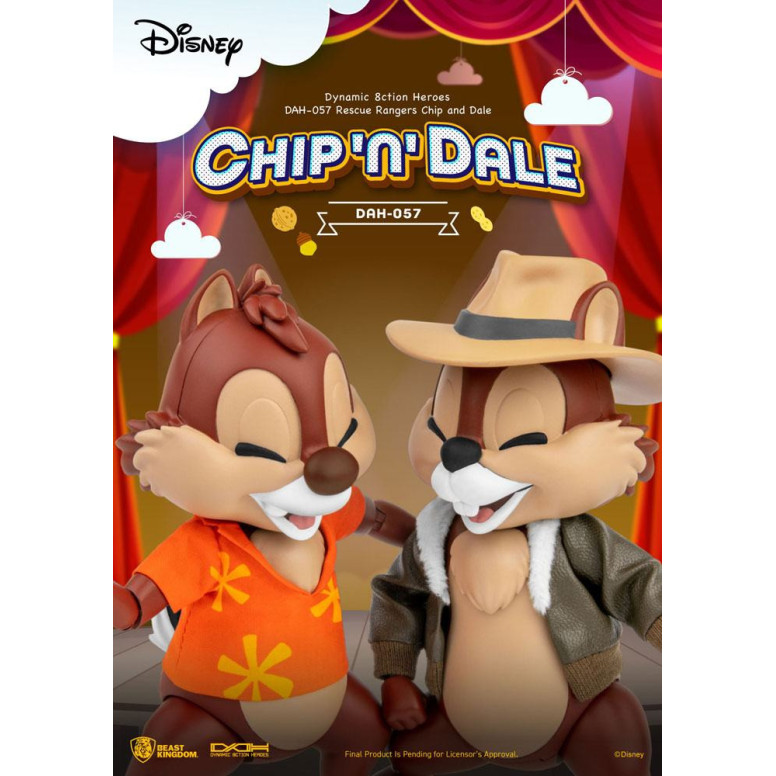 Beast Kingdom Disney - Cip e Ciop i Risk Rangers - Dynamic Action Heroes 1/9 - Chip & Dale