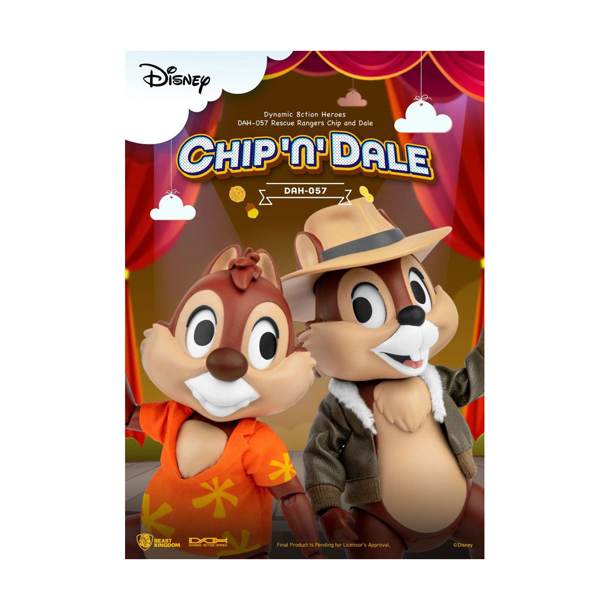 Beast Kingdom Disney - Cip e Ciop i Risk Rangers - Dynamic Action Heroes 1/9 - Chip & Dale