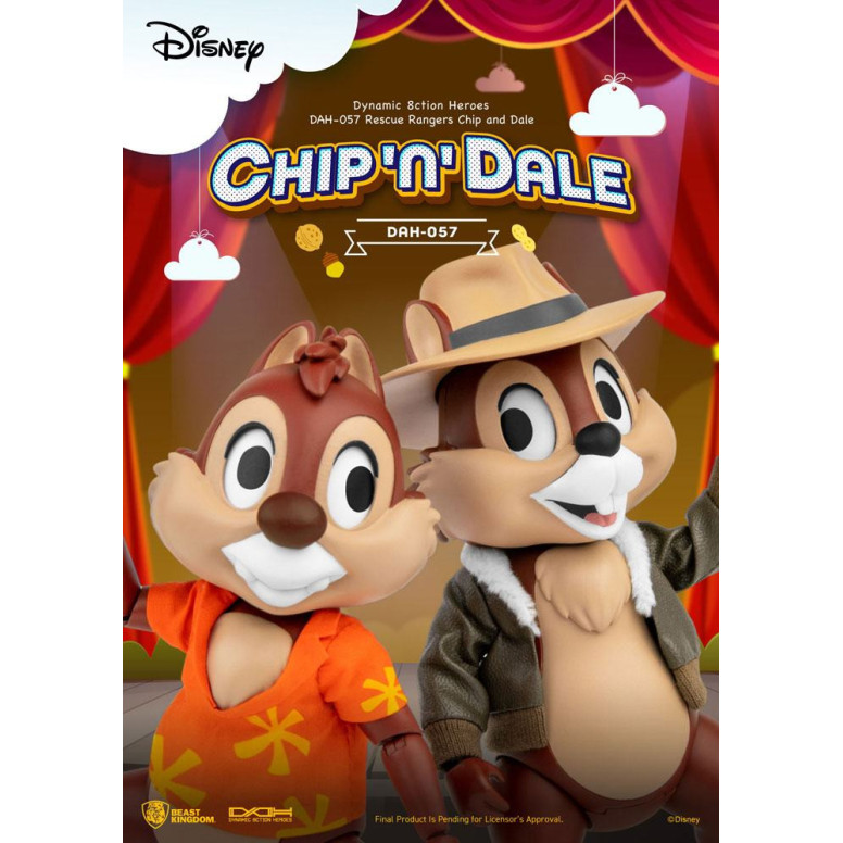 Beast Kingdom Disney - Cip e Ciop i Risk Rangers - Dynamic Action Heroes 1/9 - Chip & Dale