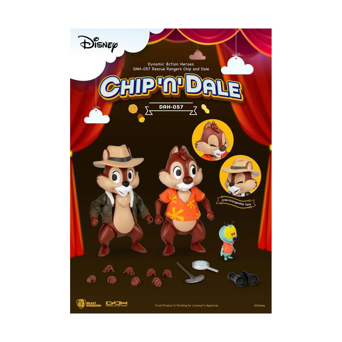 Beast Kingdom Disney - Cip e Ciop i Risk Rangers - Dynamic Action Heroes 1/9 - Chip & Dale