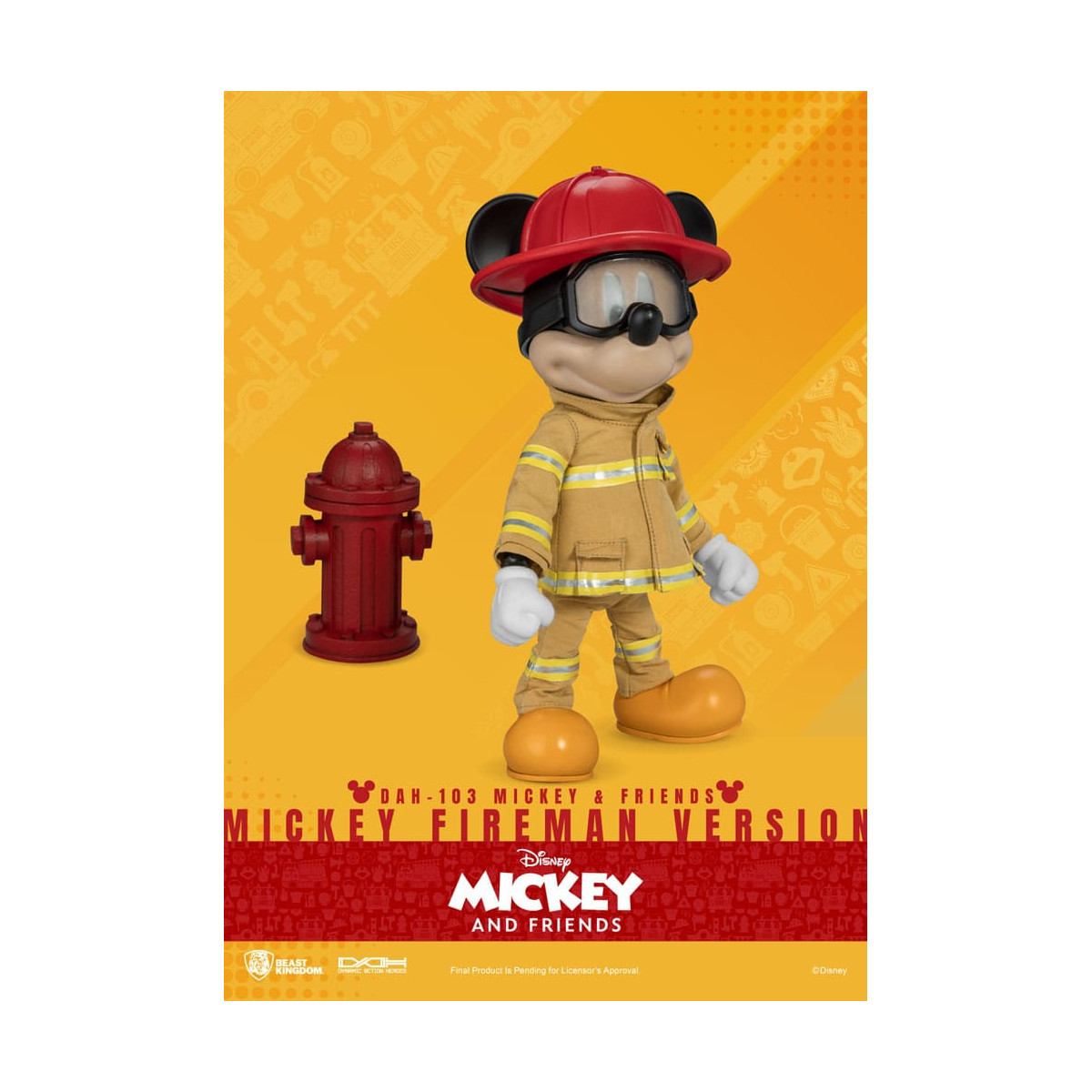 Beast Kingdom - Topolino & Friends - Topolino Pompiere Ver. action figure Dynamic Action Heroes 1/9