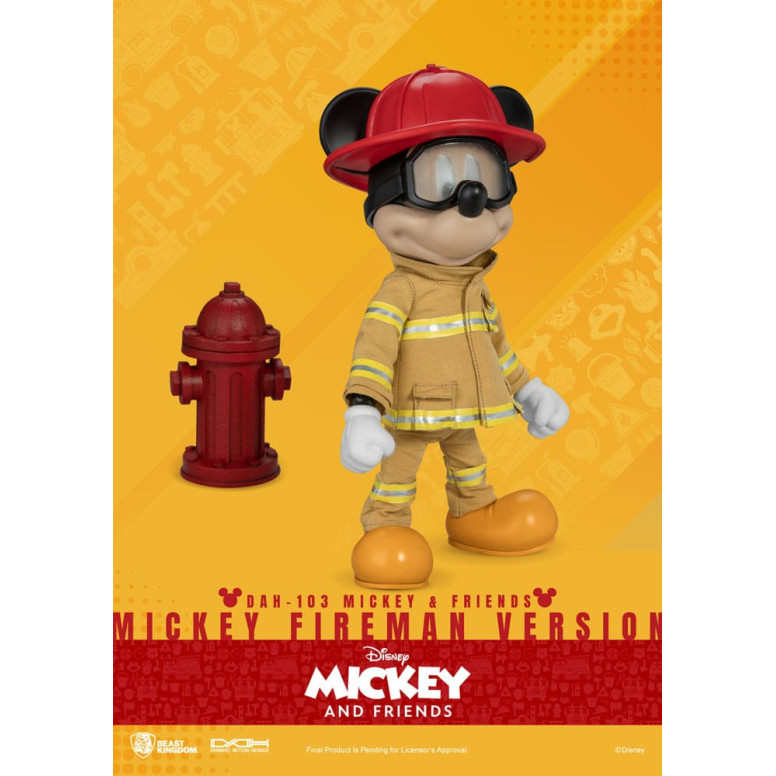 Beast Kingdom - Topolino & Friends - Topolino Pompiere Ver. action figure Dynamic Action Heroes 1/9