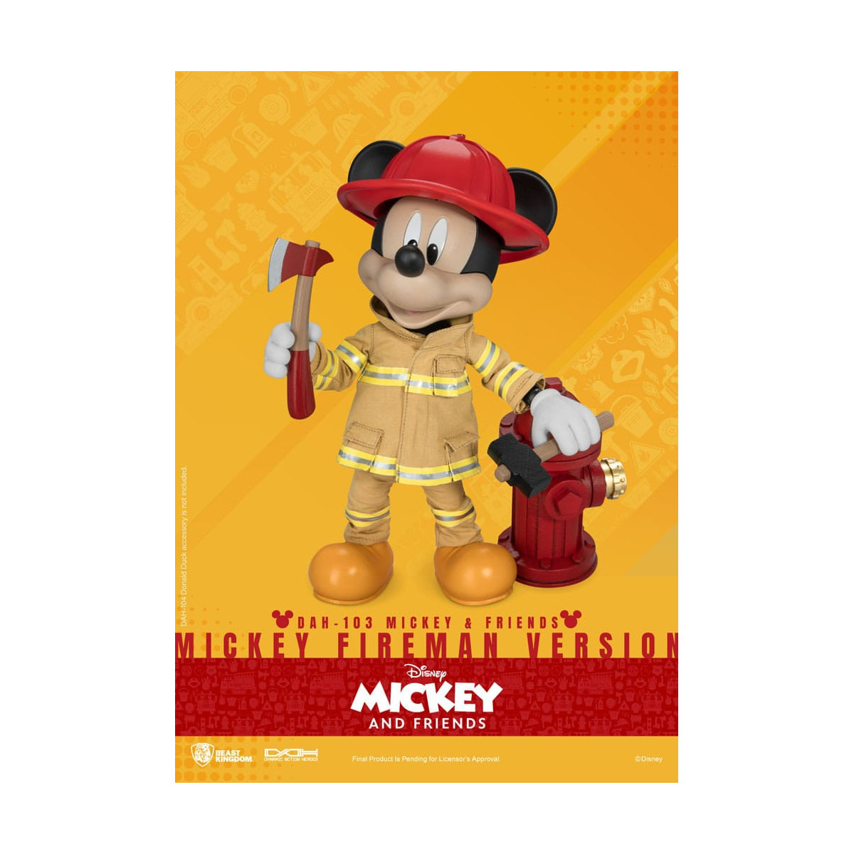 Beast Kingdom - Topolino & Friends - Topolino Pompiere Ver. action figure Dynamic Action Heroes 1/9