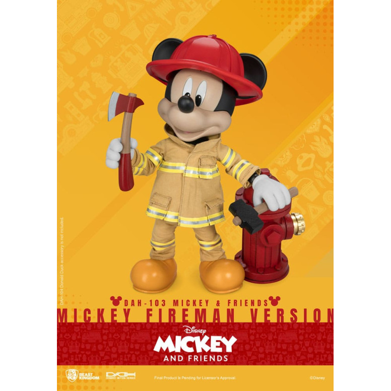 Beast Kingdom - Topolino & Friends - Topolino Pompiere Ver. action figure Dynamic Action Heroes 1/9