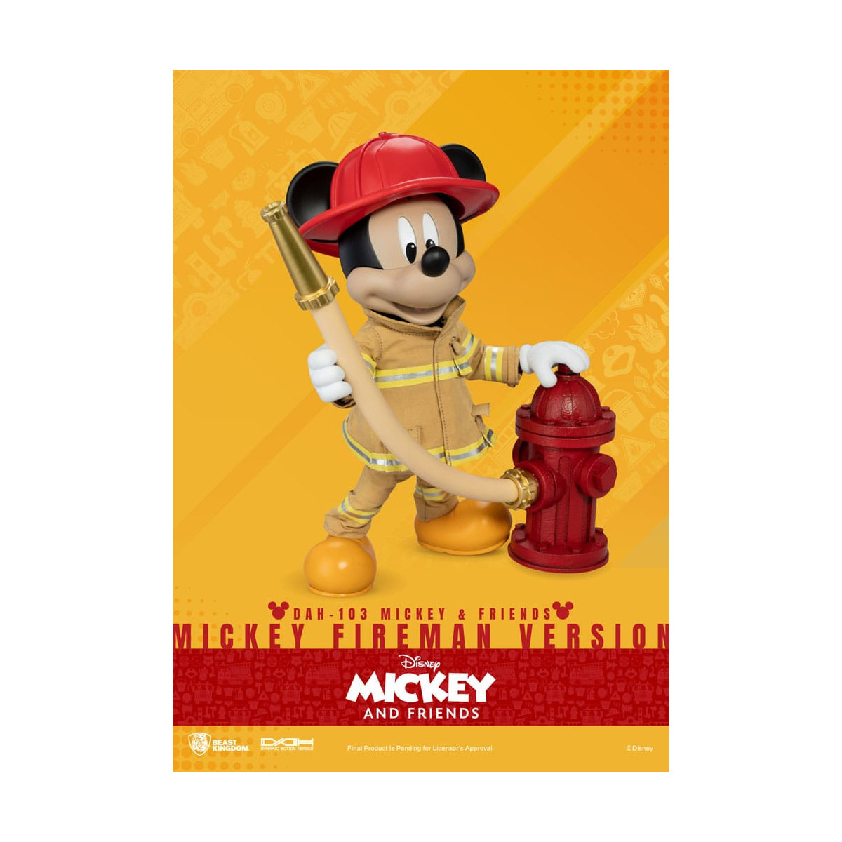 Beast Kingdom - Topolino & Friends - Topolino Pompiere Ver. action figure Dynamic Action Heroes 1/9