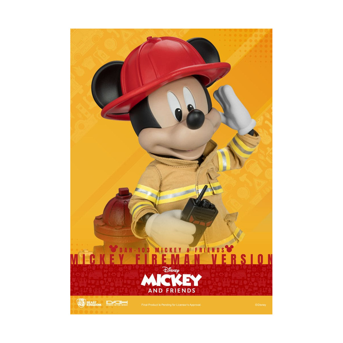Beast Kingdom - Topolino & Friends - Topolino Pompiere Ver. action figure Dynamic Action Heroes 1/9