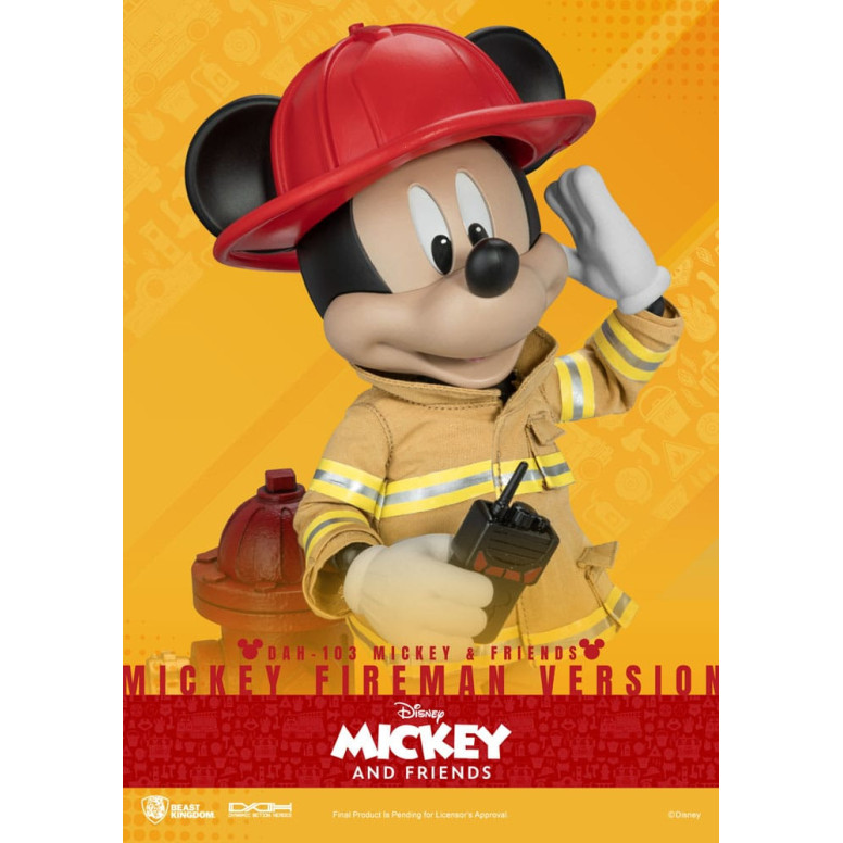Beast Kingdom - Topolino & Friends - Topolino Pompiere Ver. action figure Dynamic Action Heroes 1/9